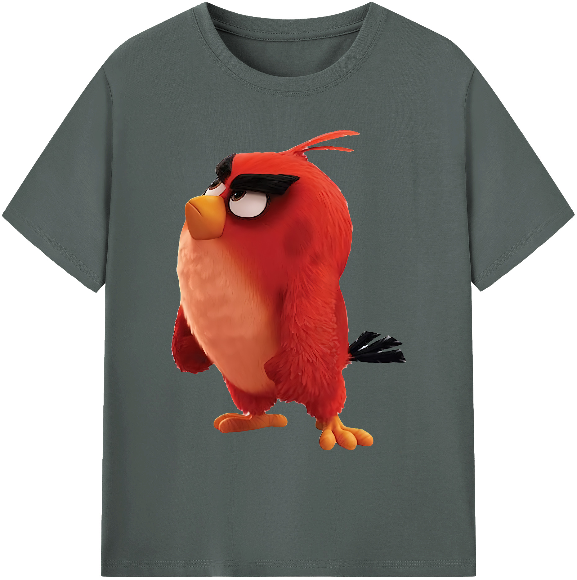 （画像用） Angry Birds アングリーバード 綿100％ メンズ半袖Tシャツ｜肌触りやわらか＆通気性